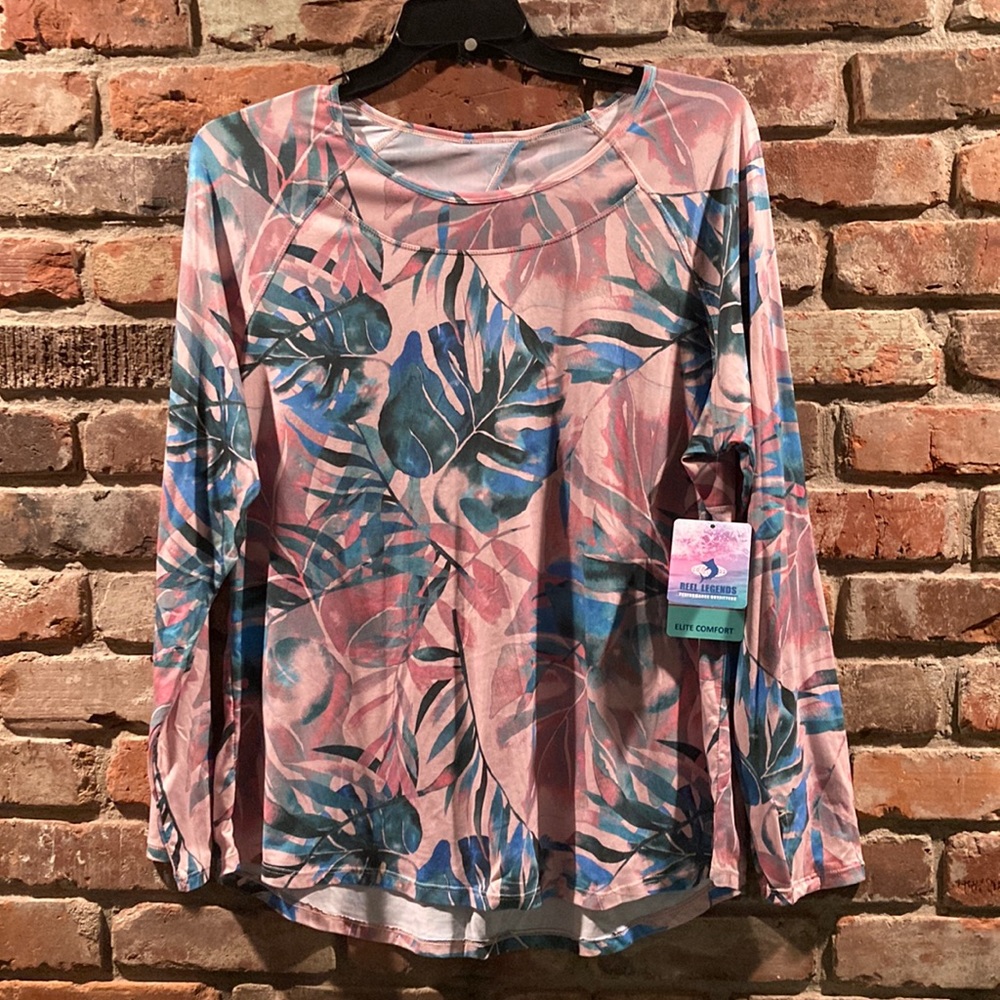 NWT REEL LEGENDS Performance outfitters XLG Sporty /Dressy Blouse